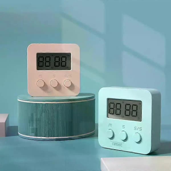Digital Timer Påminnelse Timer Kjøkken Baking Student Postgraduate Eksamen Spørsmål Studie Stoppeklokke Trening Timer Elektronisk Timer Pink