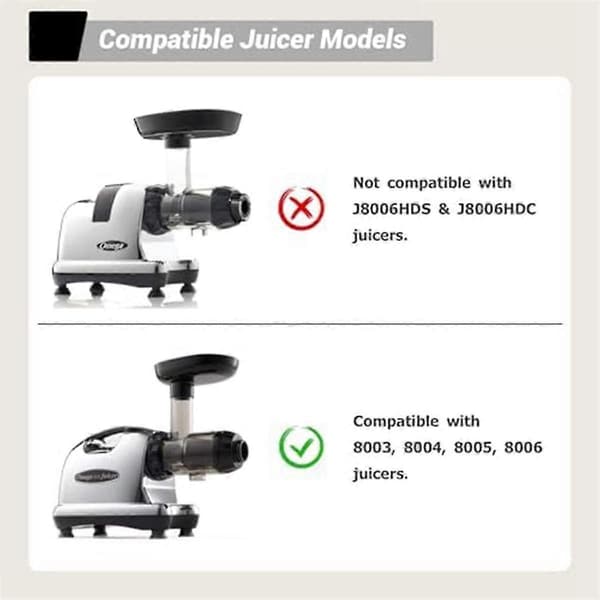 8006 Vertikal Masticating Juicer för Omegae 8006, 8005, 8004, 8003 Juicing Screen Juice Screen Drum Svart