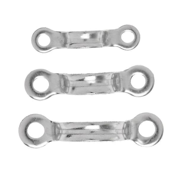 5 stk. Marine rustfrit stål øjestrop sadelklemme til bådaptering Silver 13 x 15mm