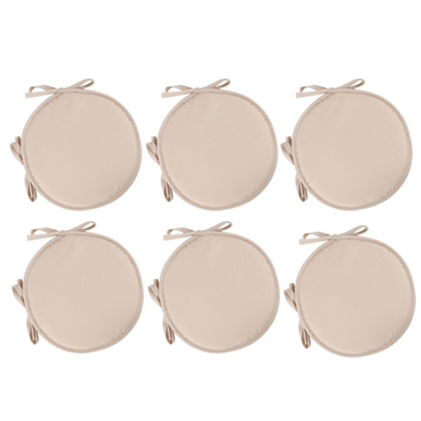 Puter Uteplass Hjem Innendørs/utendørs Stolputer Ro Sete Fortykket Spisestue Stol Pute Ro krakk Navy Blue 4PCS