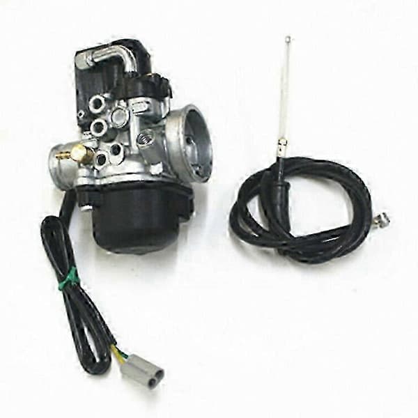 Piaggio NRG50 17,5 mm forgasser med E-choke for jevn akselerasjon og ytelse Svart silver