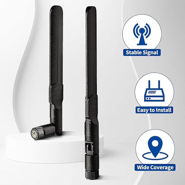 Dww-2 Pakker Antenne 4G LTE 3G GSM SMA Hunn 8dBi for Orange SFR Bouygues Telecom Free Mobile Huawei ZTE 4G LTE Router Gateway Modem Tilgangspunkt