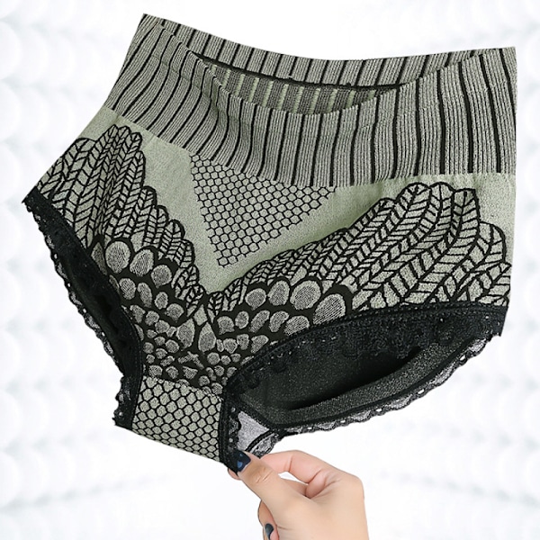 7 stycken sömlösa trosor med hög midja för damer M