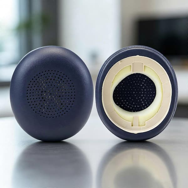 Premium Protein Læder Ørepuder Kompatible med Evolve2 40 (40UC 40MS) Evolve2 65 (65MS 65UC USB) Hovedtelefoner Øreværn Marineblå Navy Blue
