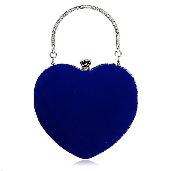Sydämenmuotoinen käsilaukku Lady Fashion Meikkilaukku Iltalaukku Clutch-laukku Käsilaukku Elegantti BLUE