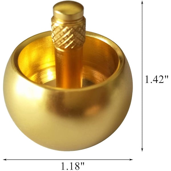 Tippe Top Metal Flip Over Top Rustfrit Stål Spinning Top Legetøj Gave, Golden