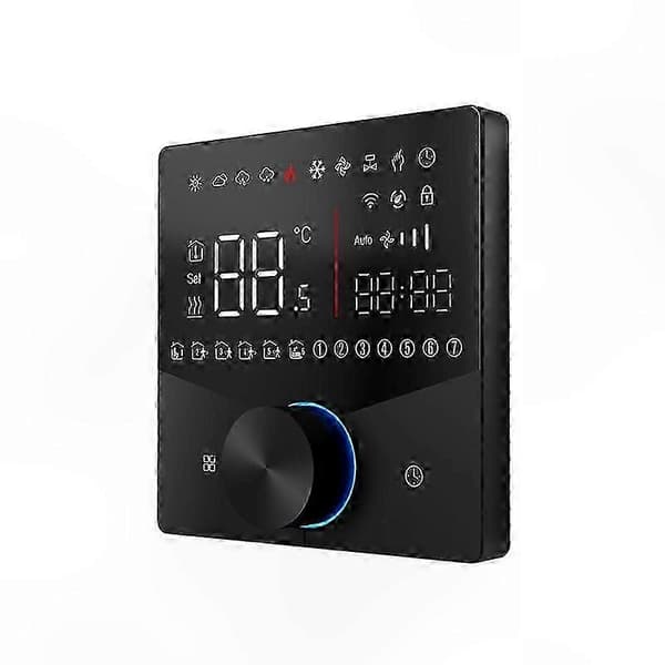 Smart LED-termostat för hemautomation Black BHT-009GALW Water Heating WiFi