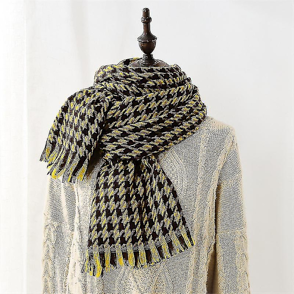 Dametørnet Cashmere Tartan Tørklæde Mode Varm Sjal Tørklæde