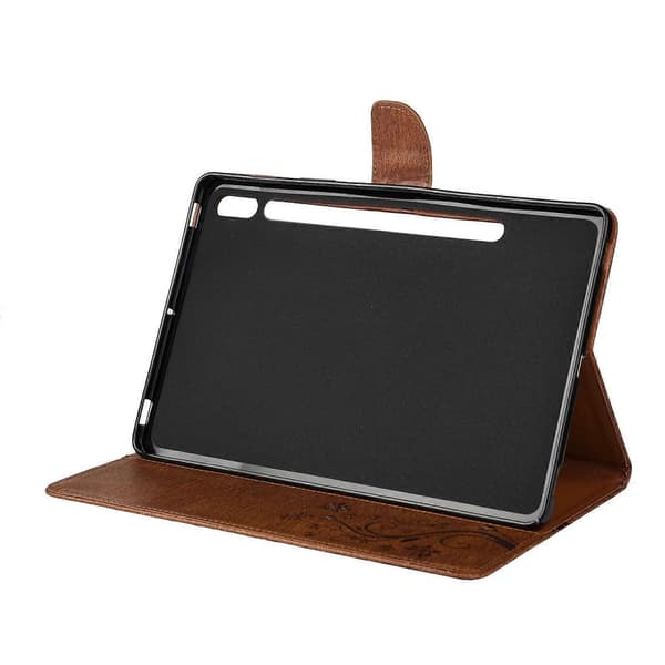 Läderfodral för Galaxy Tab S8/ Tab S7 T870/ T875 Brown