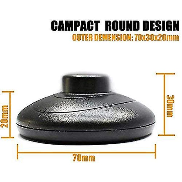 4 st Fotpedal, AC 125V/3A 250V/2A Svart Rund Fotpedal SPDT NO NC Fotkontrollbrytare för Golvlampa och Bordlampa [xh]