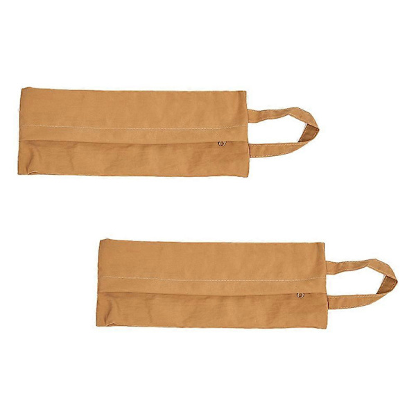 Multi-funksjon Sokk Bag Reise Tilbehør Bærbar Oppbevaring Rektangulær 28X10.5CM Gul Klut 2 stk