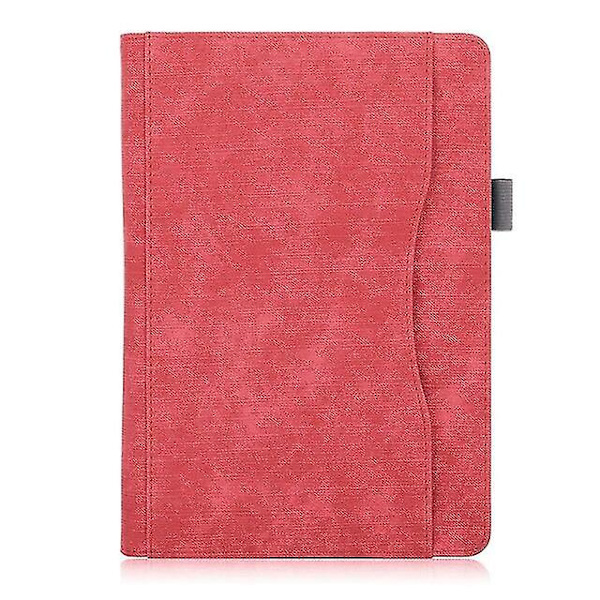 Deksel for Lenovo Tab M10 10.1 Tb-x605l Slim Folding Stand Flip Case Pu-lærdeksel for Lenovo Tab P10 Tb-x705l 10,1 tommers etuier red