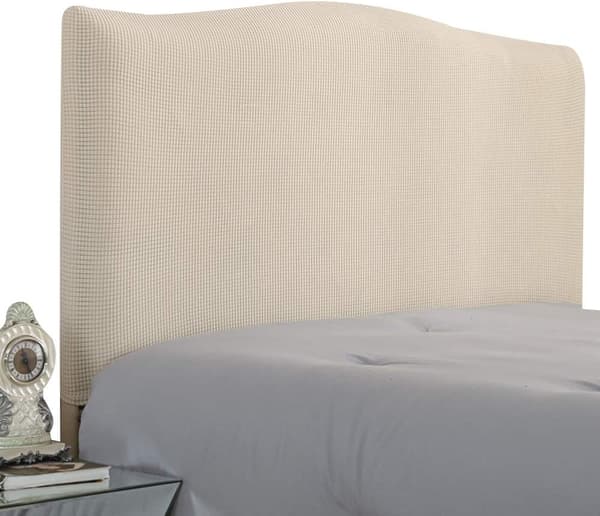 Beige 1,5M Stretch Sänggavelöverdrag Solid Dammskydd