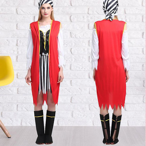 Halloween-kostymer Fashion Piratdräkter för vuxna Festivalfest Scenframträdande Kläder Piratkläder Cosplaydräkt C Pirate Costume