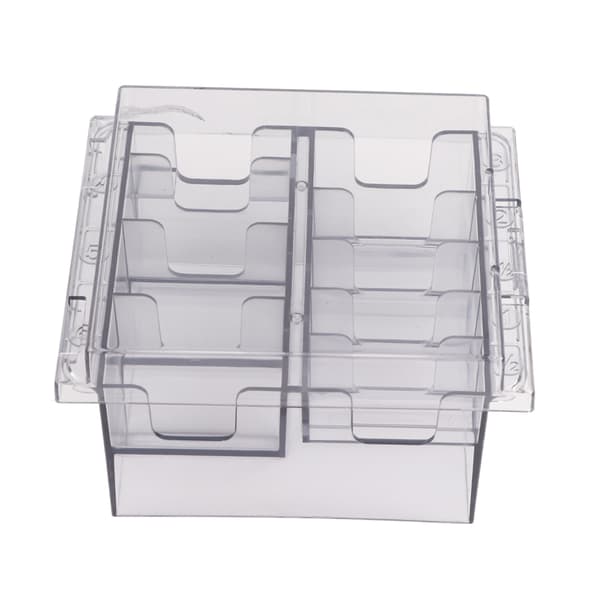 Storage Box for Guide Combs, Hair Clippers, Positioning Tools, Dividers, Organizer Case, Transparent Grey