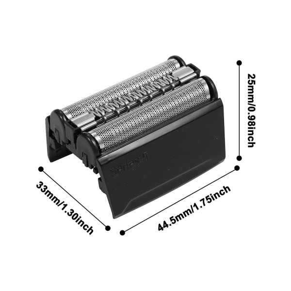 52B udskiftningshoved for elektrisk barbermaskine, kompatibel med Braun Series 5 udskiftningsblad til barbermaskiner og black