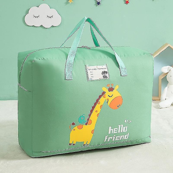 Vanntett og støvtett kles- og dynetrekk campus green giraffe 45 x 19 x 39cm