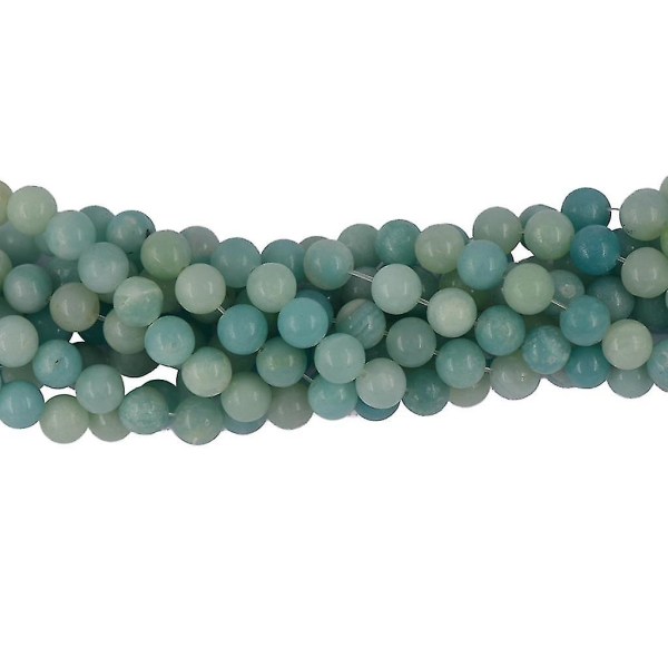 6 Mm Aaa Naturlig Peru Blå Amazonit Ædelsten Løse Spacer Beads 15' runde