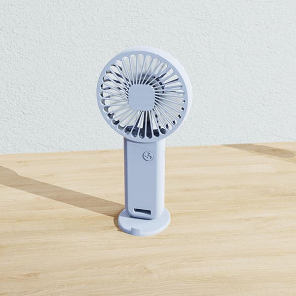 Mini Håndholdt Ventilator Bærbar USB Genopladelig Køleventilator til Indendørs Udendørs Rosa