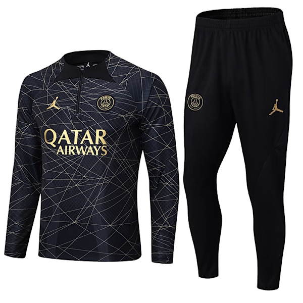 Paris, Atletico Madrid, Inter Milan, Liverpool, Marseille Brasilien Långärmad Tröja, Träningsdräkt för Vuxna och Barn, Fotbollströja Set 19 12