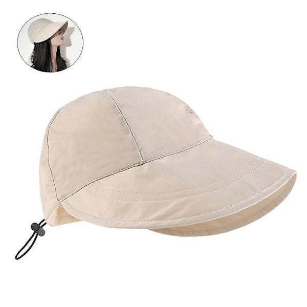 Solhatt dam solskydd strandhatt, sommarhatt bred solhatt (1-del)