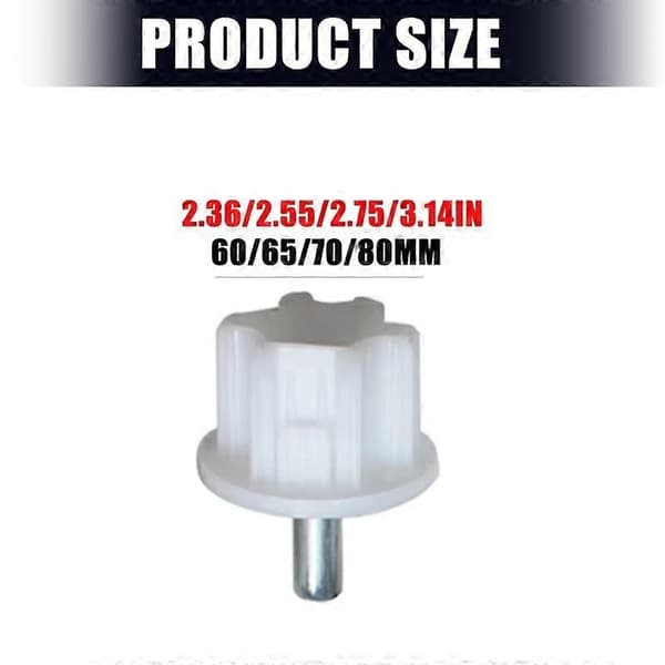 60/65/70/80mm Hvit Markise Trommel Rund Adapter Markise Rør Adapter Blinde Teleskopiske Solskjermer Monteringstilbehør 70mm