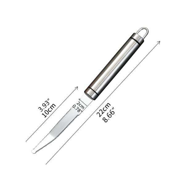 Grapefruktkniv i rustfritt stål Appelsinskreller Kjøkkenfruktskjærer
