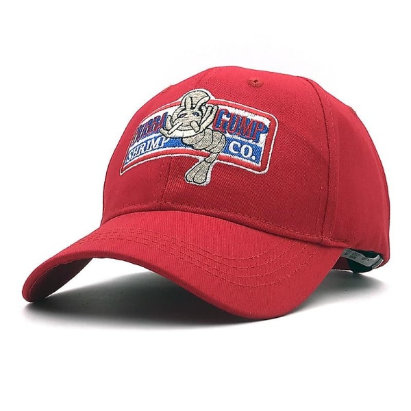 1994 Bubba Gump Shrimp Baseball Cap Mænd Kvinder Sports Hatte Sommer Cap Broderet Casual Hat Forrest Gump Caps jakkesæt rød