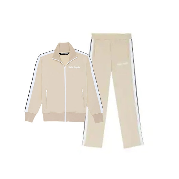 Motevaremerke patchwork fargedress avslappet sport herre ståkrage glidelås cardigan genser menn Beige 2XL