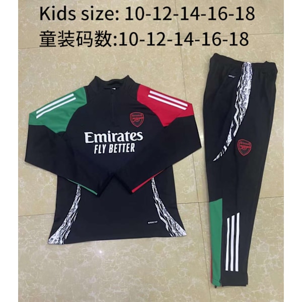 Ny Paris Frankrike Portugal Mbappe Messi langermet treningsdress fotballuniform dress ytterjakke barneklær 4 XL