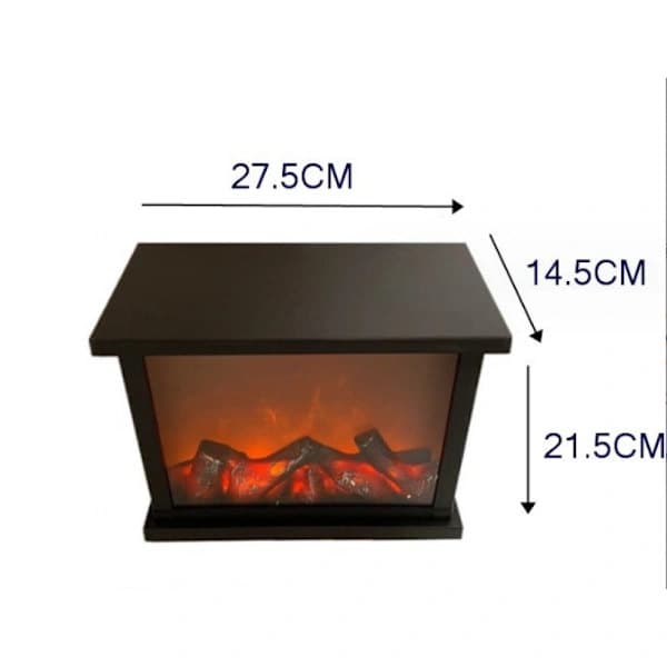 LED-spis, dekorativ spis, elektrisk, [USB-driven, batteri ingår ej], ingen värmare, realistisk