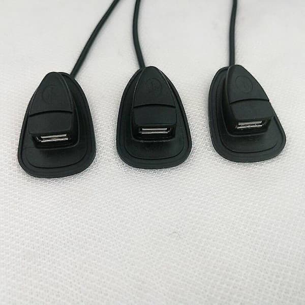 Sort Rygsæk Ekstern USB Opladningsinterface Adapter Opladningskabel