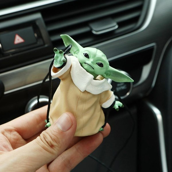 Star Wars-vauva Yoda-autoriipus Anime-hahmolelut-taustapeilikoristeet lahja