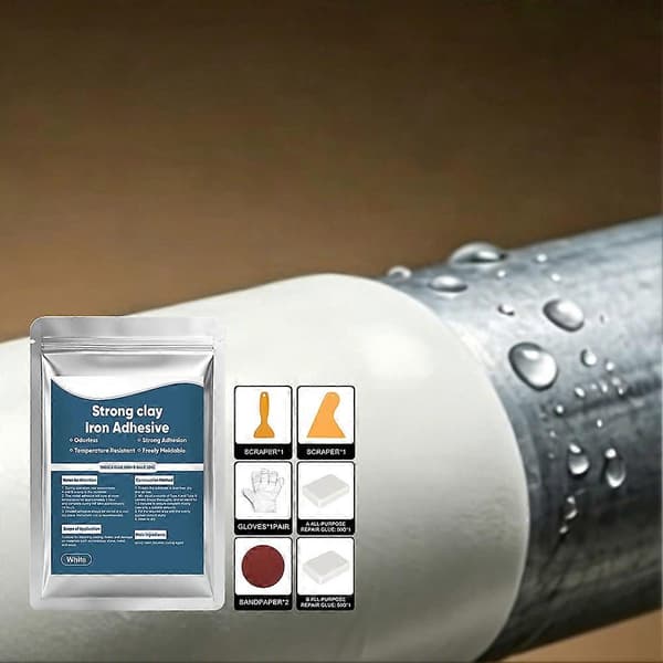 Stålförstärkt epoxispackel, formbart reparationsfyllmedel snabb reparation AB epoxilera för metall, trä, keramik, sten, kakel, plast Bundle