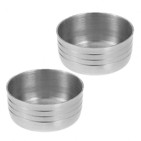 2-pak cocktailshakerlåg i rustfrit stål til blandekopper og tumblere 3.80X3.80X2.15CM Silver