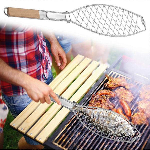 Grilling Enkel Fiskeklype Grillutstyr Grilling Fiskeklype Grilltilbehør Flatt Håndtak