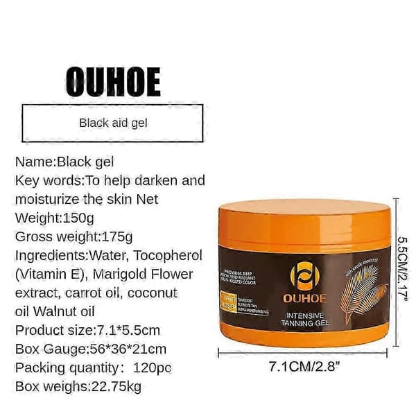 1-3x Courtesy Luxury Intensive Tanning Gel,Intensive Tanning Luxe Gel, ulkoilma-aurinkoon 1x