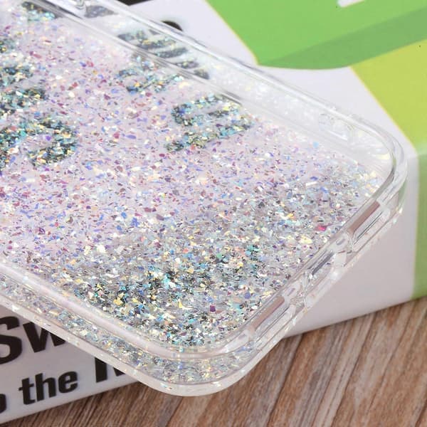 DFANS DESIGN Tähtitaivas Epoksi Puhelinkotelo iPhone 14:lle Silver