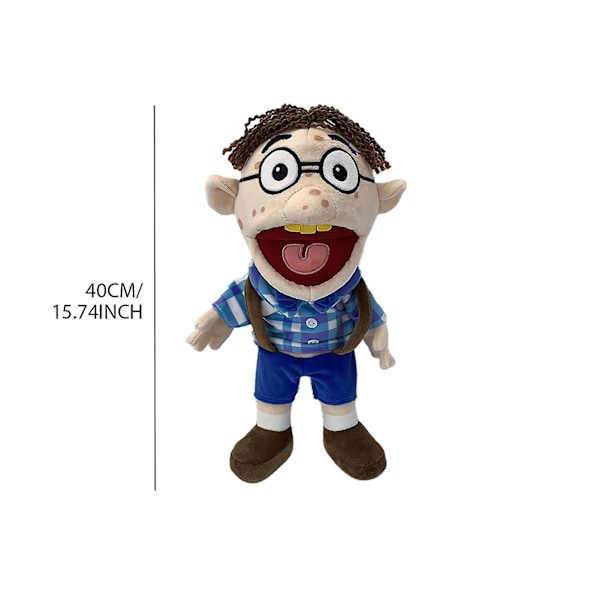 Jeffy Soft Plysh Toy Hand Puppet Jeffy Puppet Plysh Toy Game Series Hand Puppets Plysh Hat Game Toy, tegneseriedukke Plysjdukke Morsom og søt forelder C Kodi Classmate