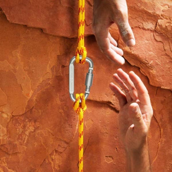 6 st EDC Ryggsäck Karbinhake Nyckelring Utomhus Camping D-ring Snäpp Klämma Lås Spänne Krok