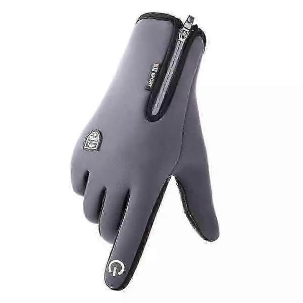 Handsker, Premium Termohandsker, Vinter Varme Vandtætte Touchskærmshandsker grey M 1 pair