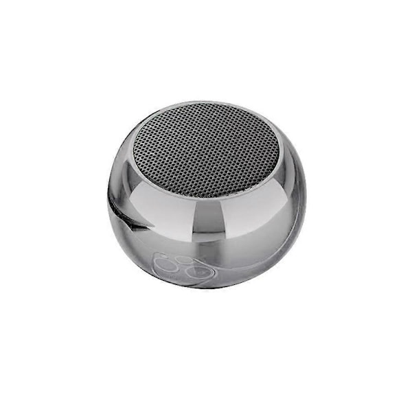 Mini Portabel Trådlös Bluetooth Högtalare Liten Subwoofer Högt Ljud Silver
