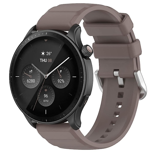Myk håndleddsreim for GTR 4 Sport Anti-ripesmartklokke stropp sløyfe-armbånd Soft brown