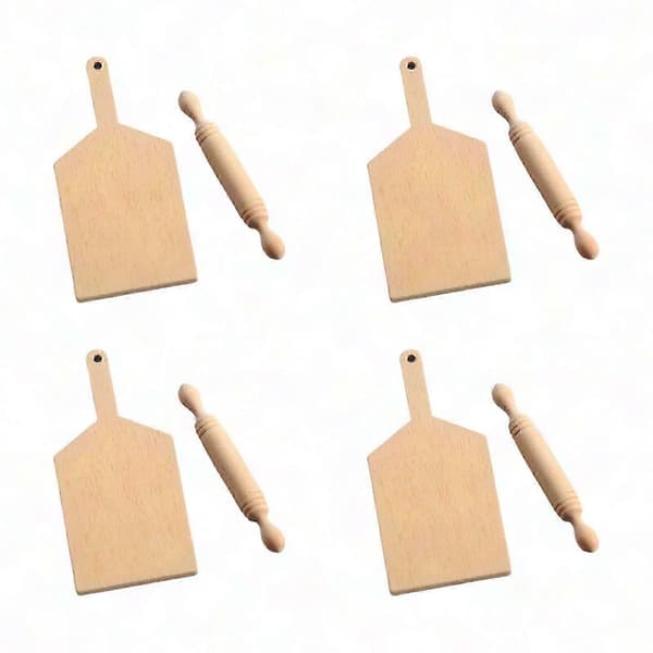 3x 8 stk. Mini Kjevlesett for Dukkehus Cosplay