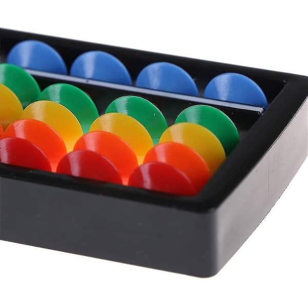 Mini Plast Abacus Aritmetikk 7 Siffer Barn Matematikk Abacus Leker