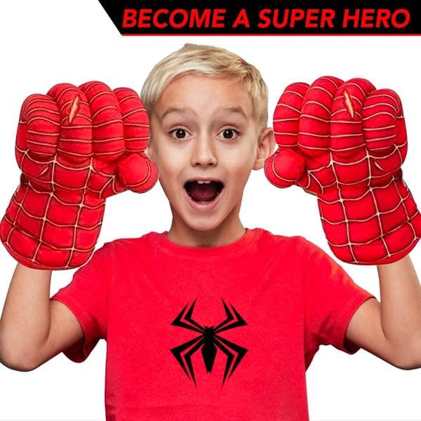 Par Giant Spider-Man Boksehandsker - Superhelt - Legetøj til børn