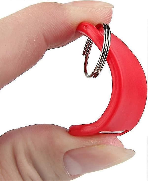 70 stk. nøglemærker med ring, 7 farver, plastik nøglemærker, farvede nøglemærker