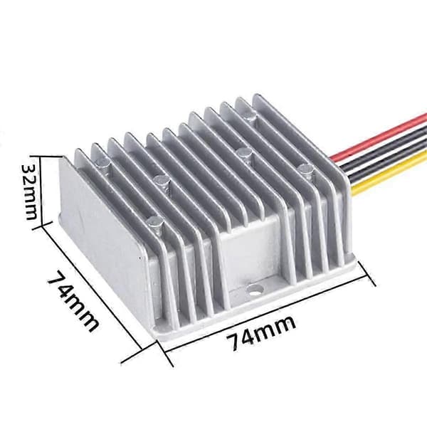 DC 36V/48V ned til 12V 20A 240W DC DC-konverter Silver