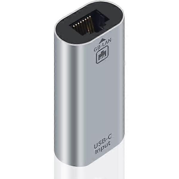 Poyiccot USB C til Ethernet Adapter Gigabit, RJ45 Hun til USB C Hun Adapter, USB C til RJ45 Adapter