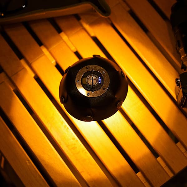 Warm Atmosphere Decorative Light Pu Leather Lampshade Cover Camping Accessories One-piece Design LED Spotlight Protective Smog Blue